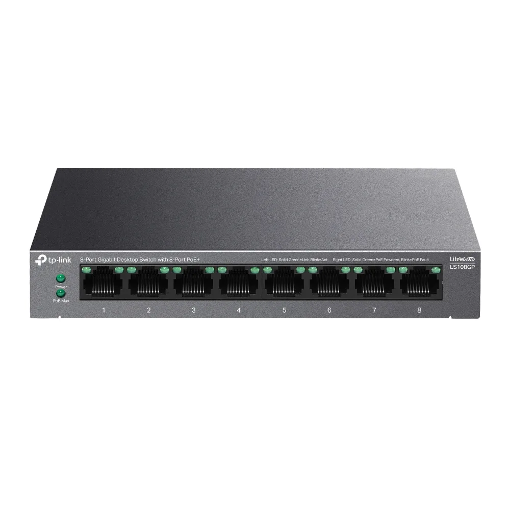 TP-Link TP-Link LS108GP 8-Port Gigabit PoE+ Switch 62W — product photo