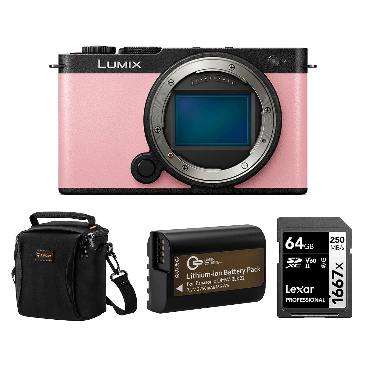 Panasonic Panasonic LUMIX S9 Pink compact mirrorless camera — product photo