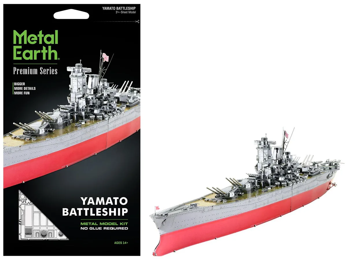 Metal Earth Metal Earth Yamato Battleship Imperial Japanese Navy Challenging Difficulty Steel Model Kit hobby collectible — product photo