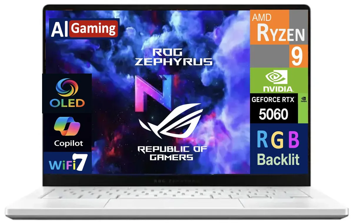 ASUS ASUS ROG Zephyrus G14 GA403UM Gaming Laptop 14.0" 2.8K 120Hz Ryzen 9 270 RTX 5060 16GB — product photo