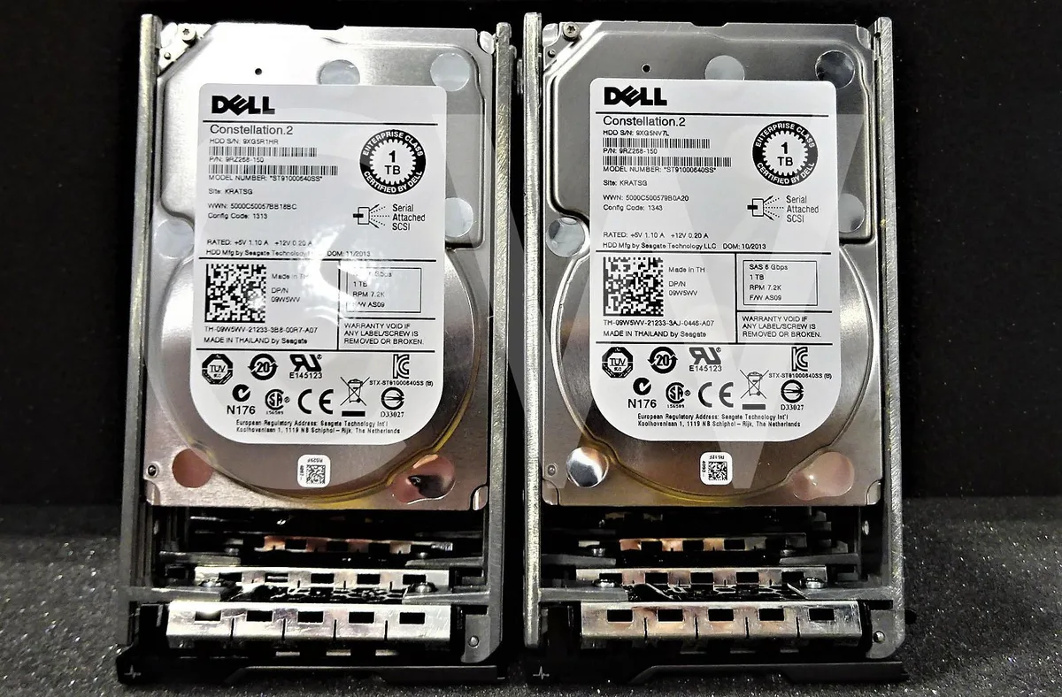 DELL DELL ST91000640SS 1TB 7.2K 6Gb/s 2.5" SAS internal hard drive — product photo