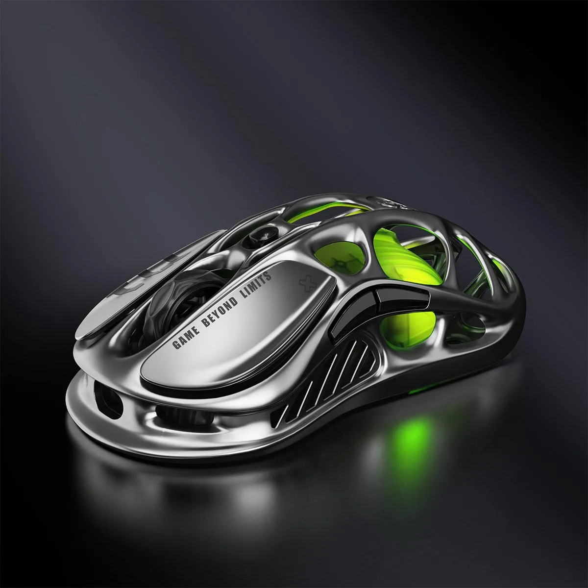 GravaStar GravaStar Mercury M1 Pro Wireless Gaming Mouse Magnesium Alloy PAW3395DM 2.4GHz BT Wired 200H Gunmetal Gray — product photo