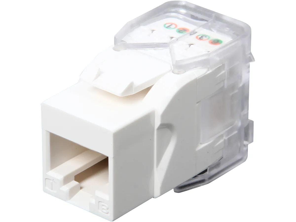 Tripp Lite Tripp Lite N238-001-WH-TF Cat6 Cat5e 110 toolless keystone jack white — fotografie produktu