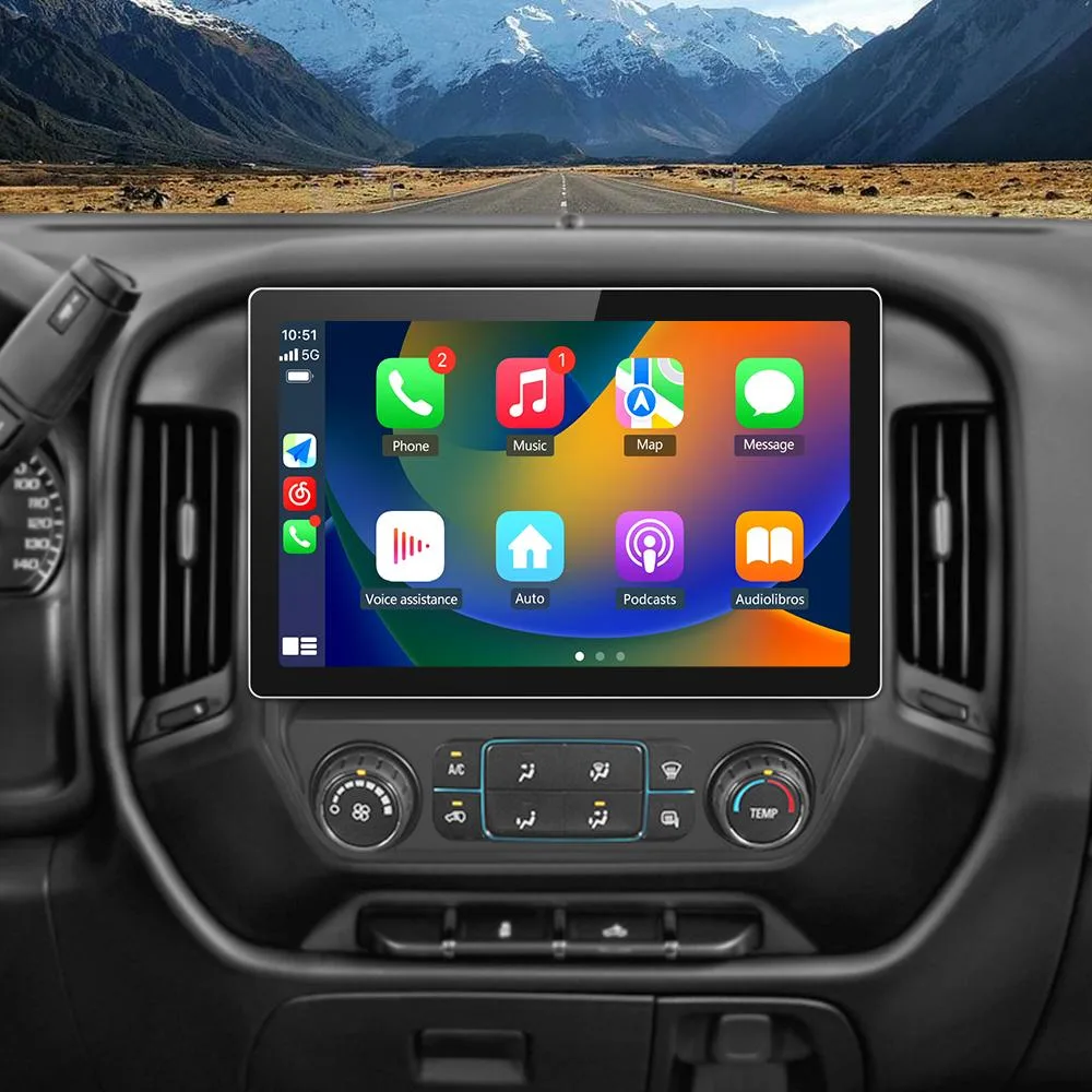 litillbuly litillbuly 13.1 inch Head Unit 4G+64G Android 13 Chevy Silverado Sierra 2014-2018 — product photo