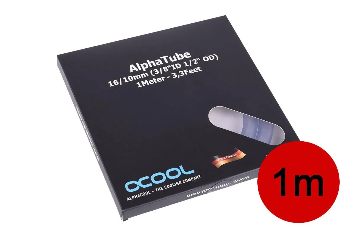 Alphacool Alphacool 1015267 AlphaTube HF 16/10 Clear 1m tubing — product photo