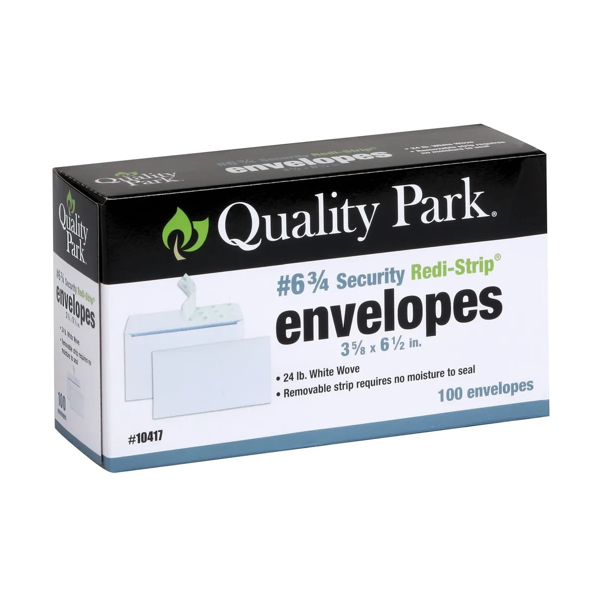 Box of 100 white self-seal security envelopes