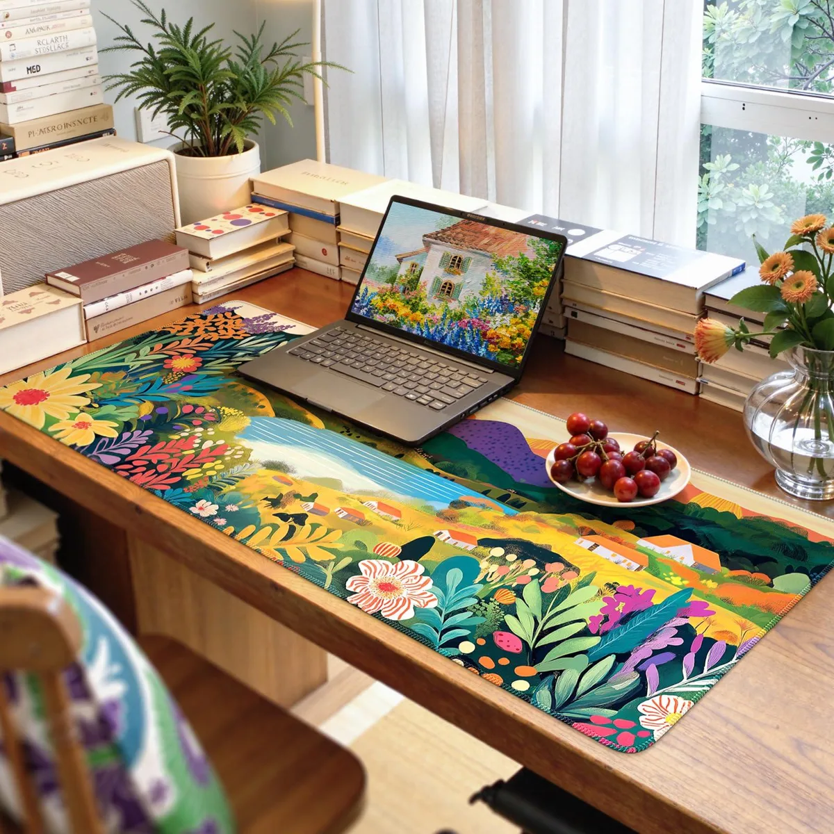  Keychron Large Mouse Pad Oil Painting 35.4 x 15.7 inches — product photo
