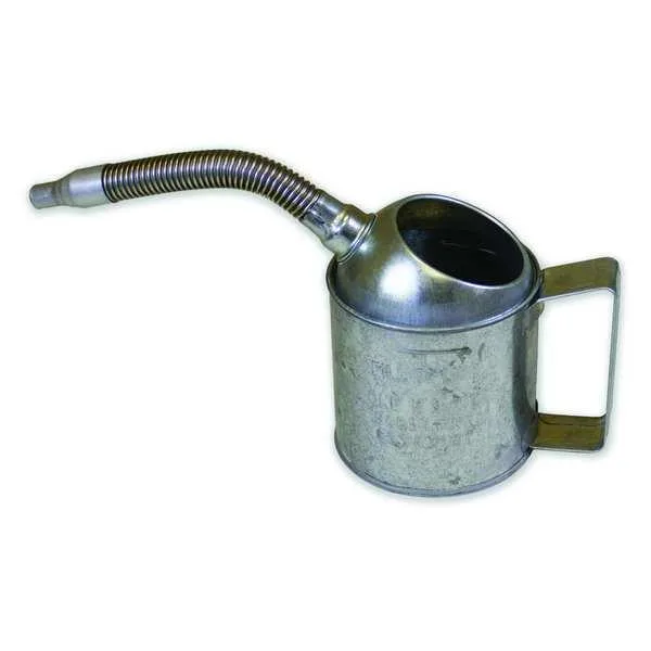 Silver steel funnel with wide bowl and dual-diameter spout