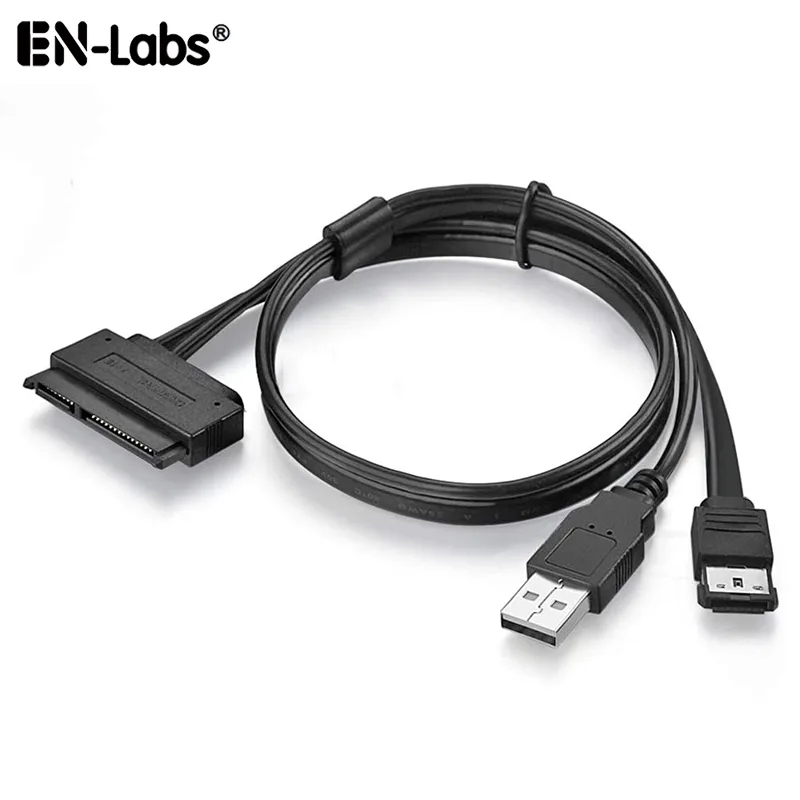 EN-Labs EN-Labs ESATATOSATA50CM USB-A eSATA to SATA 22-pin adapter cable 50cm black — product photo