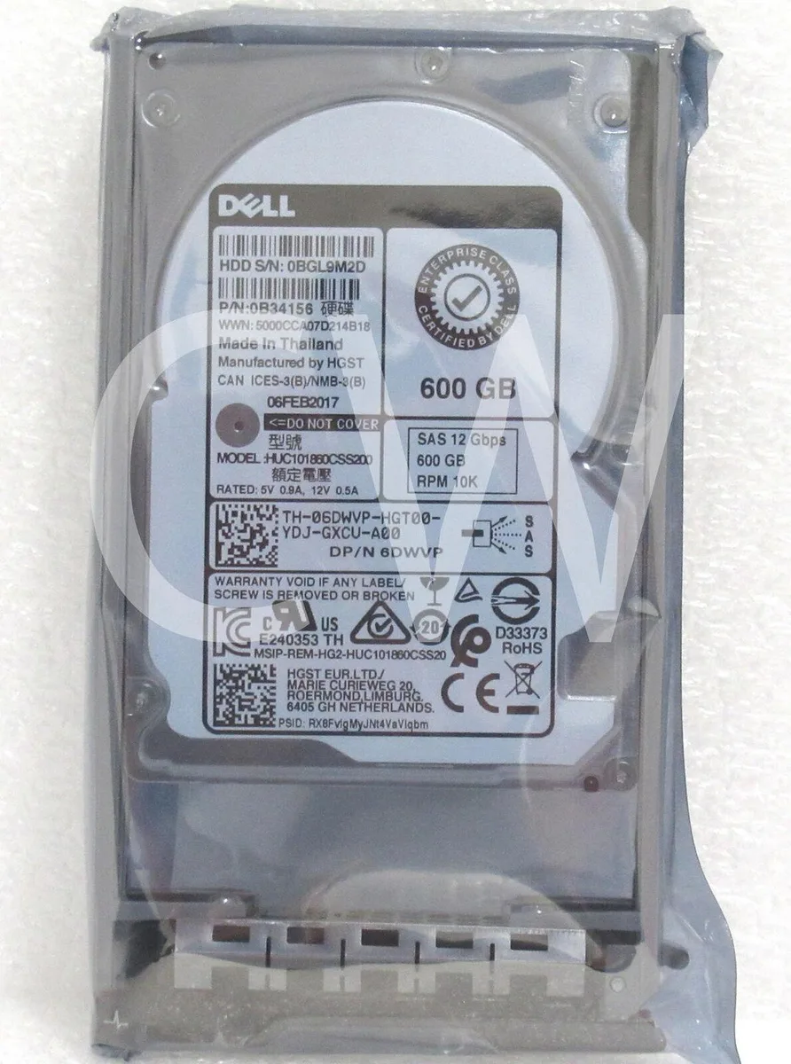 DELL DELL HUC101860CSS200 600GB 10K RPM 12Gb/s 2.5" SAS internal hard drive — product photo