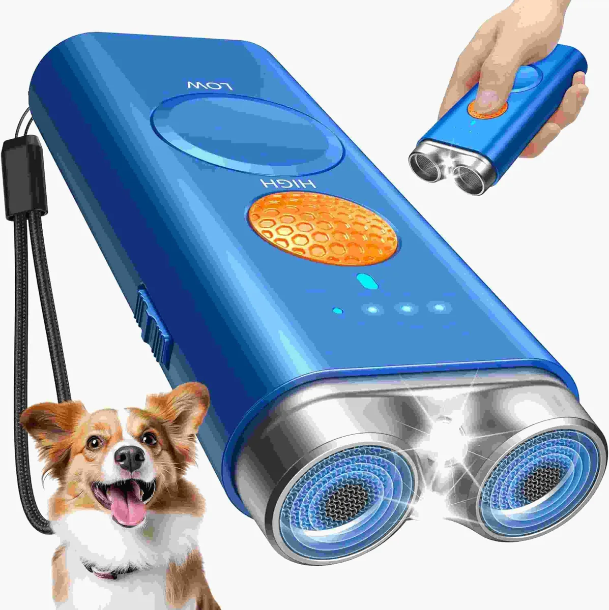 DNBeffulgent DNBeffulgent SA03 Ultrasonic Bark Deterrent Blue 50ft Range — product photo