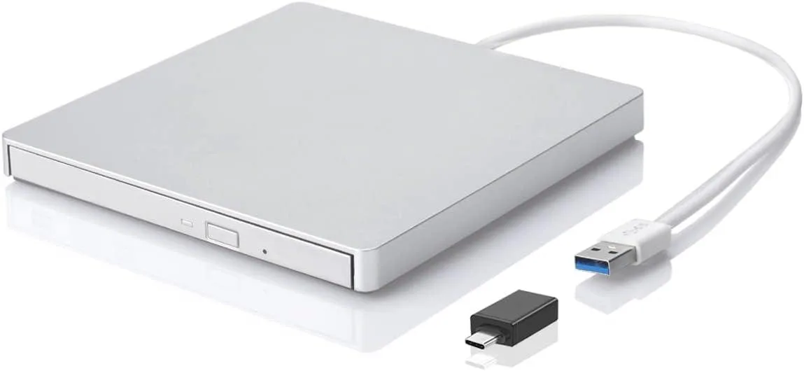 FANTEC FANTEC Silver USB 3.0 External CD/DVD Blu-ray Player — product photo