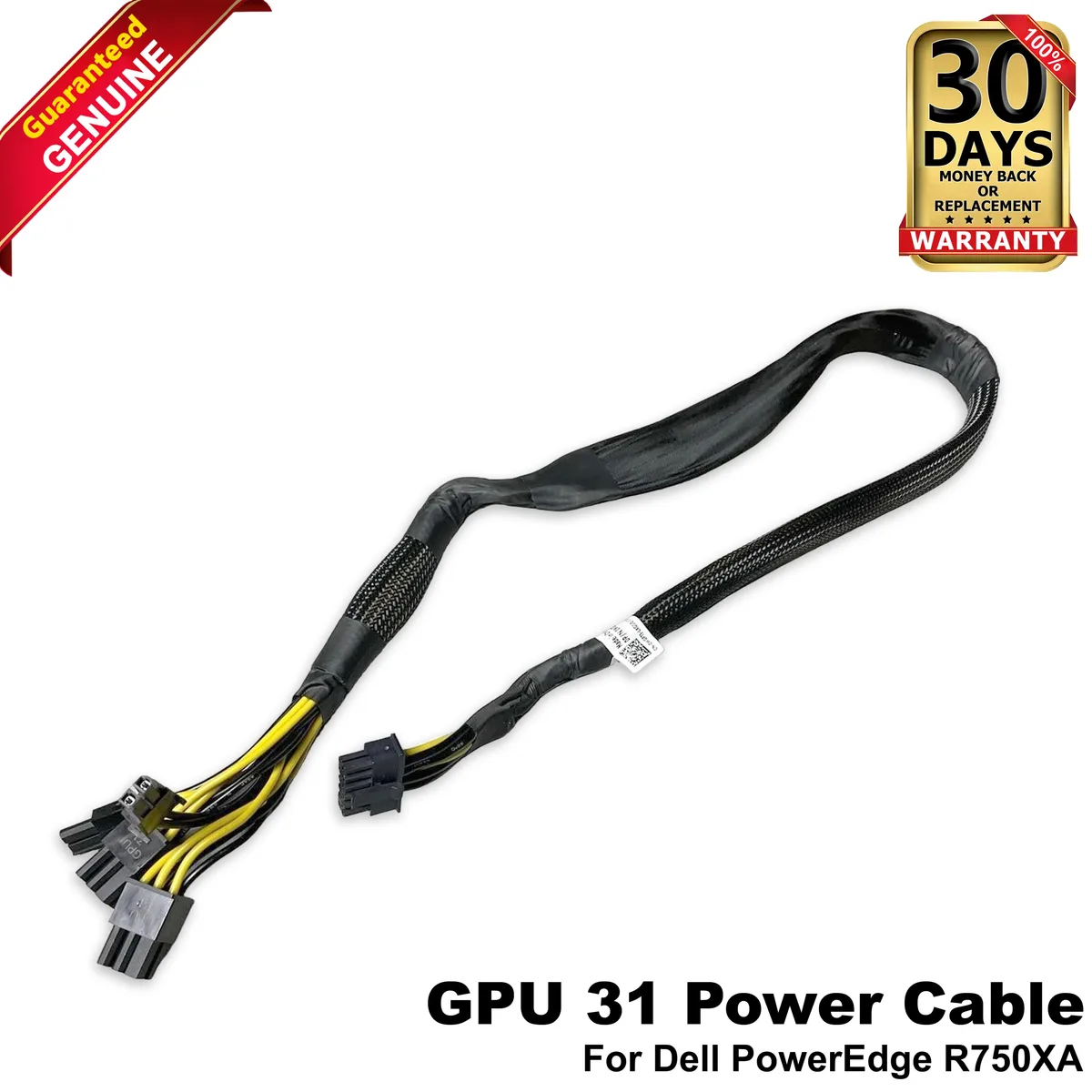 DELL DELL PowerEdge R750XA GPU 31 PCIe Power Cable 2x 6+2 Pin WGPT5 — product photo