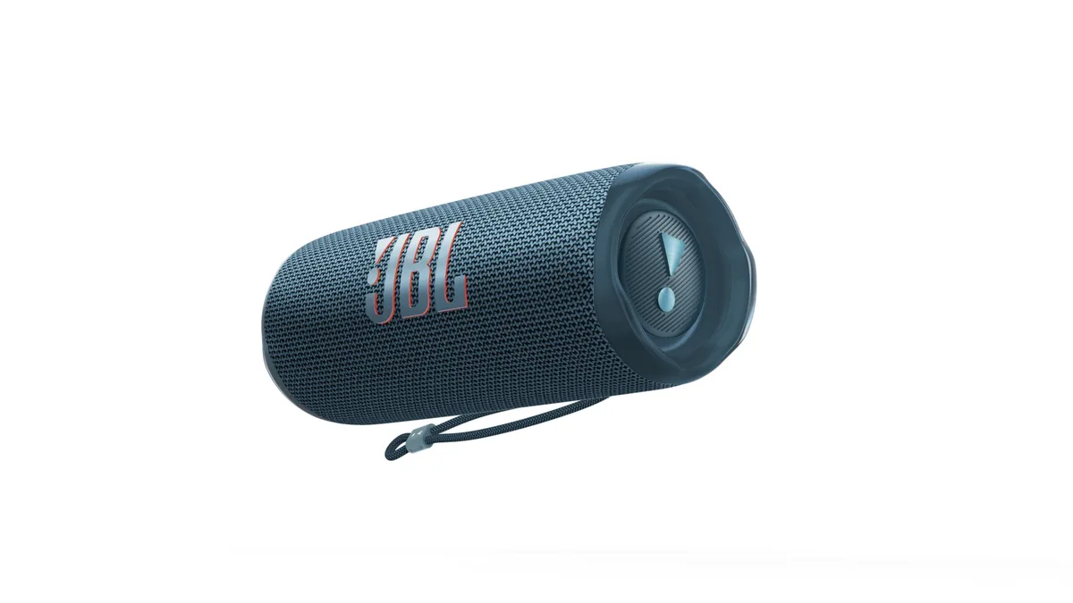  JBL Flip 6 Portable Bluetooth Speaker Blue IP67 12h 10m — product photo