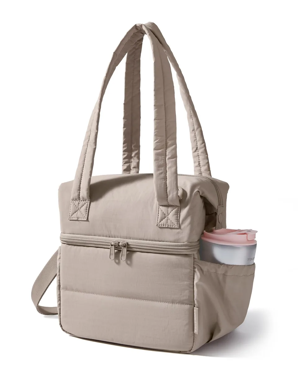 No Sew No Sew BM0403013 Double Deck Insulated Lunch Bag Camel — product photo