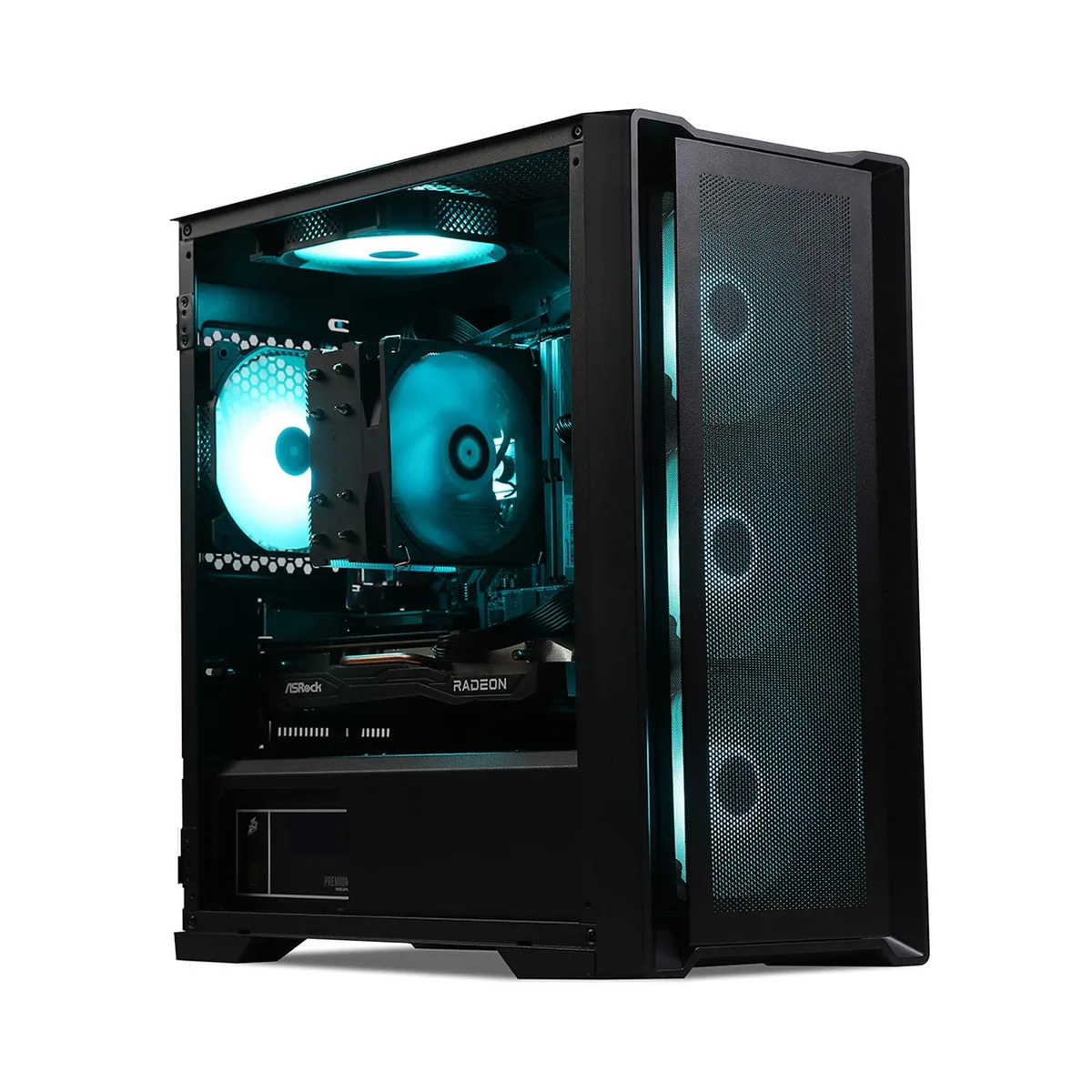 MXZ MXZ Gaming PC Ryzen 7 7700 RTX 4060 16GB DDR5 1TB NVME 5 RGB Fans Windows 11 Pro — product photo