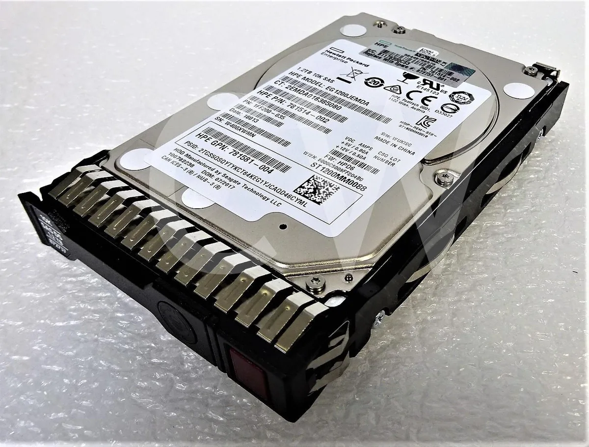 HPE HPE EG1200JEMDA 1.2TB 10000RPM 12Gb/s 2.5" SAS internal hard drive — product photo