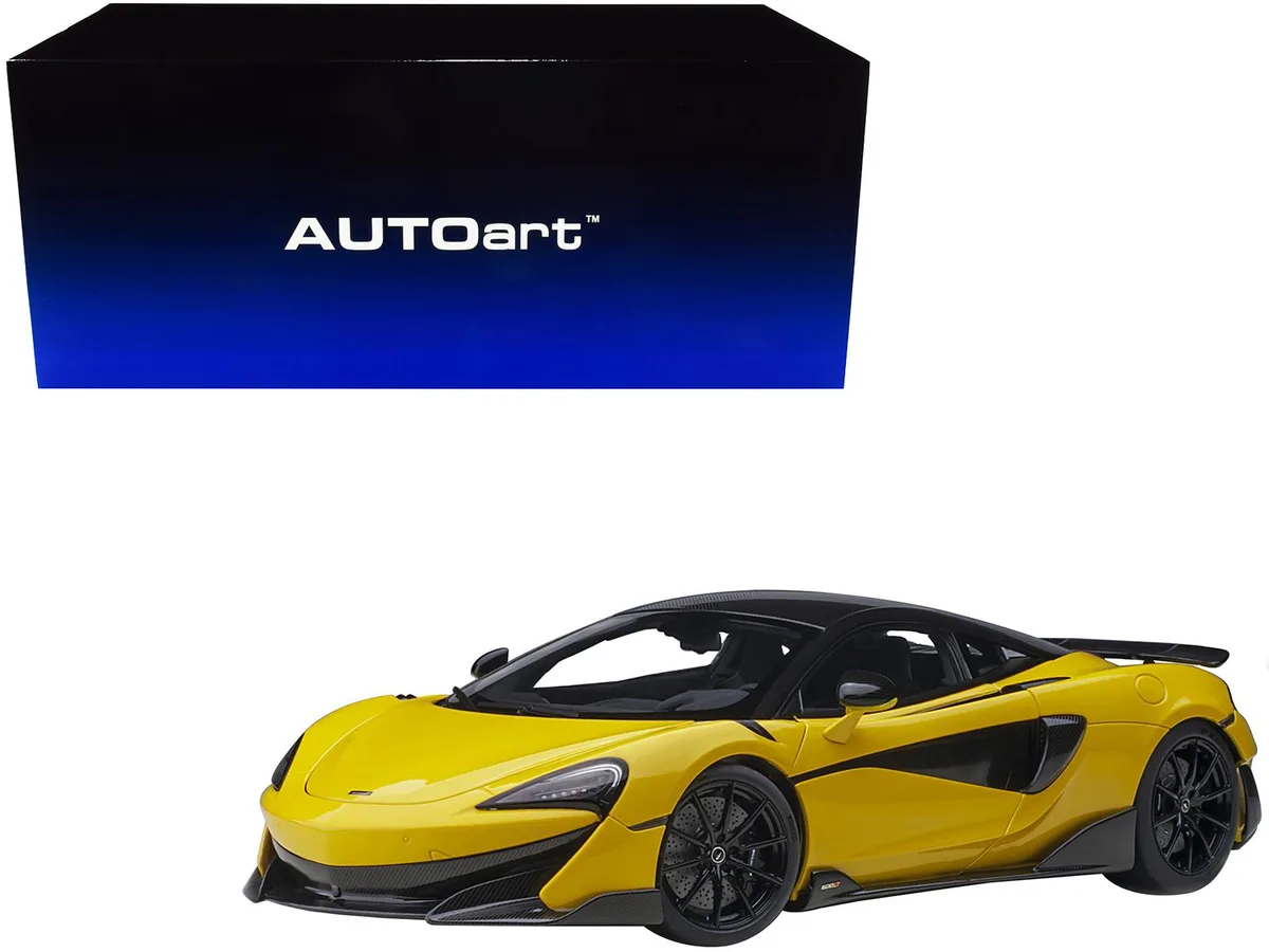 Autoart Autoart McLaren 600LT Sicilian Yellow Carbon 1/18 Vehicle 76082 — product photo