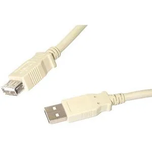STARTECH STARTECH USBEXTAA_6 usb cable 6 ft USB 2.0 A male to A female beige — product photo