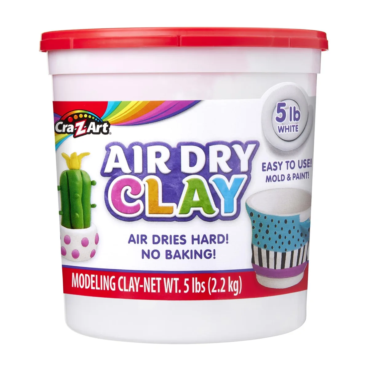  Avery Air Dry Clay 5lb Bucket Blue — product photo