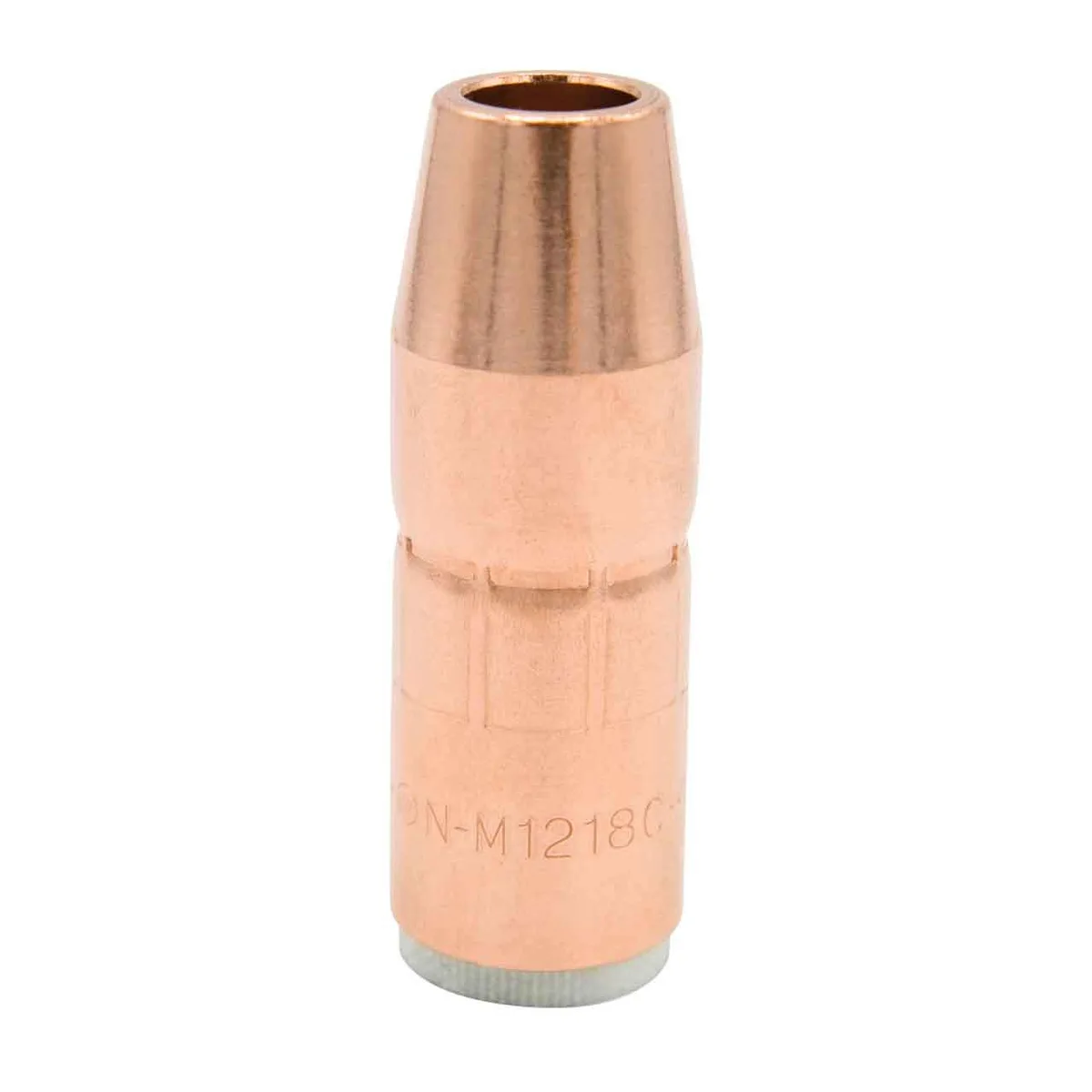 Miller Enterprises Miller Enterprises N-M1218C AccuLock MDX Thread-On Nozzle, Copper, 1/2" Orifice, 1/8" Tip Recess — product photo