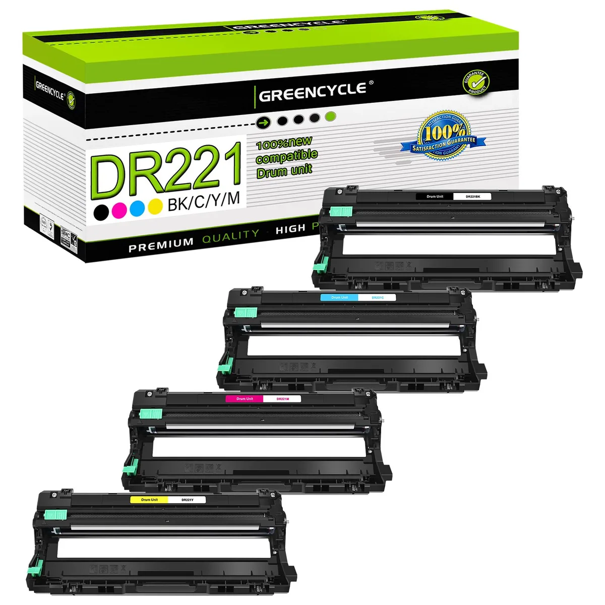 GREENCYCLE GREENCYCLE DR221 4-colour drum unit set 15000 pages — product photo