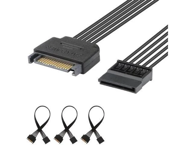 Manw Manw 3 Pack 10 Inch 15Pin SATA Power Extension Cables — product photo