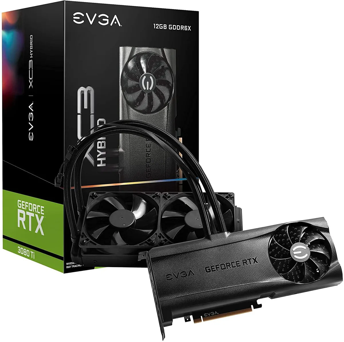 EVGA EVGA GeForce RTX 3080 Ti XC3 Ultra Hybrid graphics card — product photo