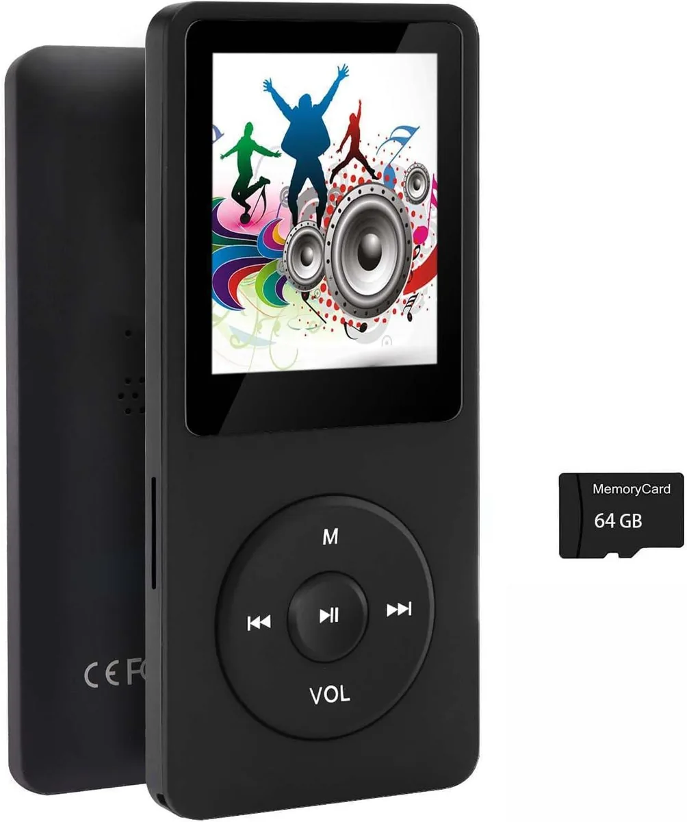 SUNGOOYUE 64GB MP3 Player Black 1.44in — product photo