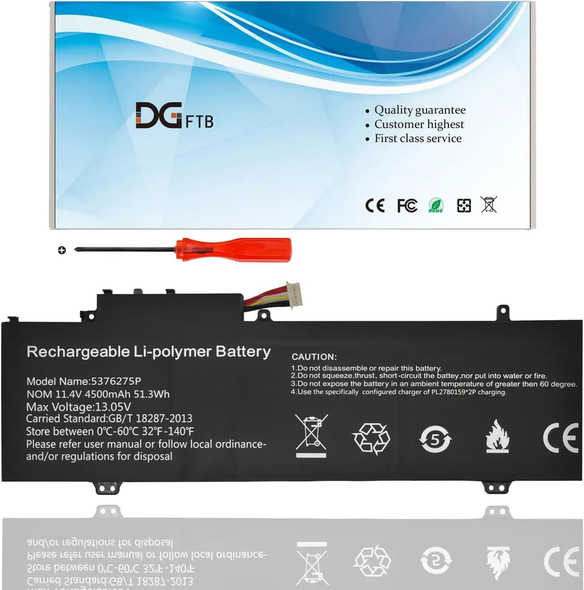 PISKEKAT PISKEKAT 5376275P UTL-509068-3S NV-509067-3S laptop battery 11.4V 51.3Wh 4500mAh — product photo
