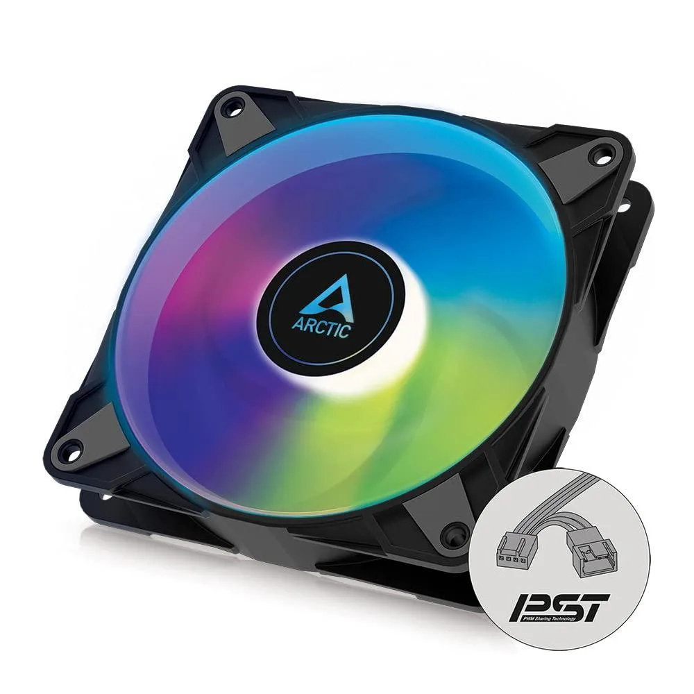 ARCTIC ARCTIC P12 PWM PST A-RGB 120 mm Fan Black — product photo