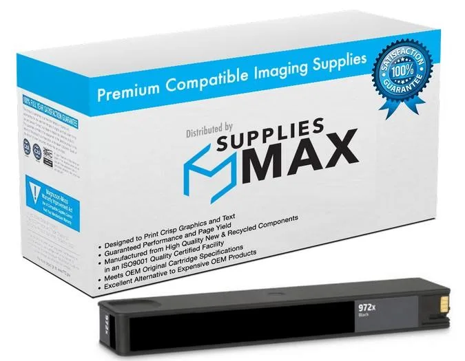 SuppliesMax SuppliesMax HP F6T84AN Black High Yield Inkjet Cartridge 10000 Pages — product photo