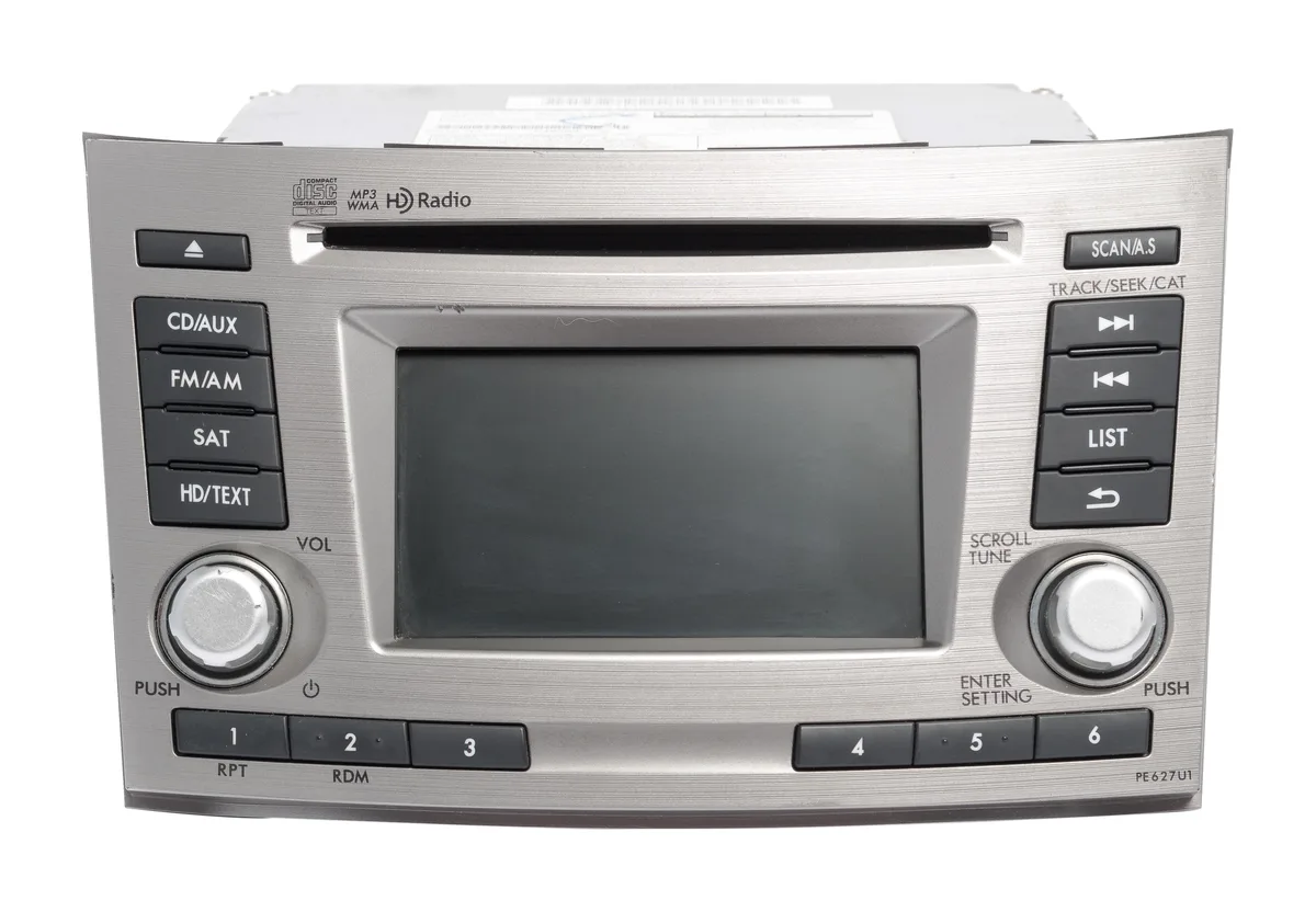1 Factory Radio 1 Factory Radio 86201AJ62A PE627U1 receiver for 2012 Subaru Legacy — product photo