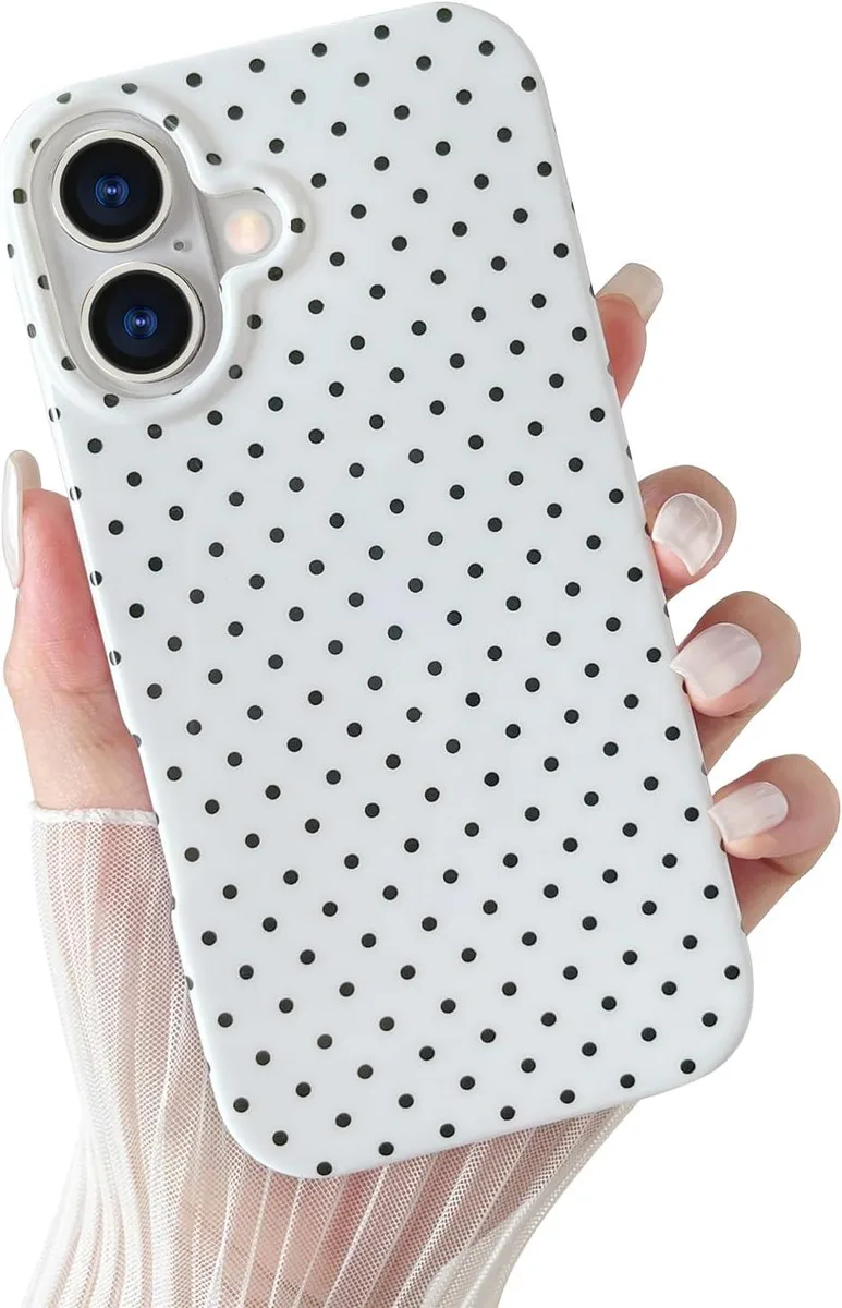 Transcend Transcend iPhone 16 Polka Dot TPU Case White — product photo