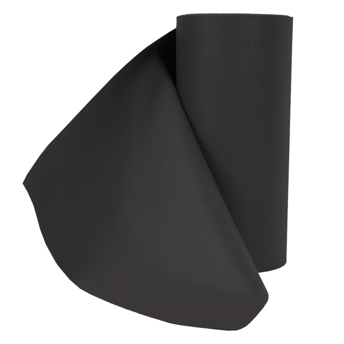 Wide flat black resistance band roll in dispenser box