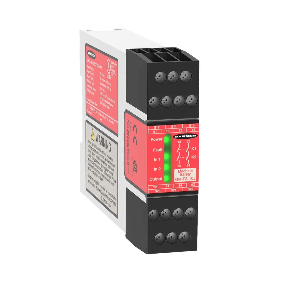 Banner Banner GM-FA-10J Safety Relay 24V 22.5mm electrician tool — product photo
