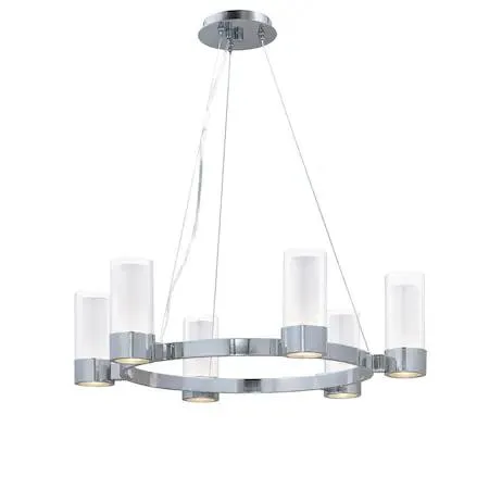 Maxim Maxim Silo 6-Light 27" Polished Chrome Chandelier — product photo