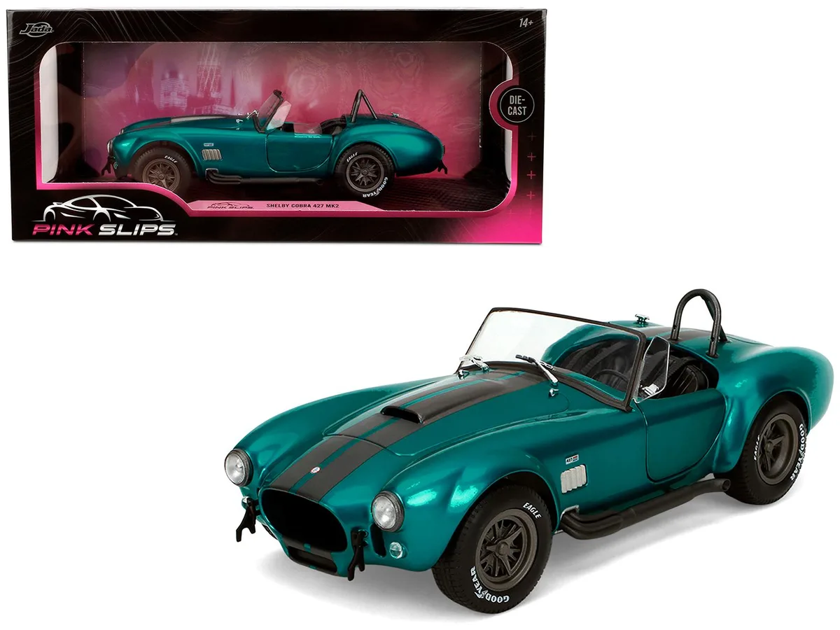 Jada Jada 36467 1:18 Shelby Cobra 427 MKII Teal Diecast hobby collectible — product photo