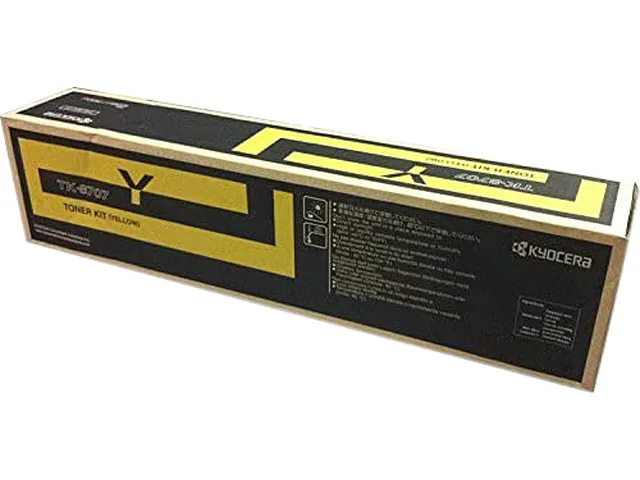 Kyocera Kyocera TK8707Y Yellow Toner Cartridge (Genuine) 30000 Pages — product photo