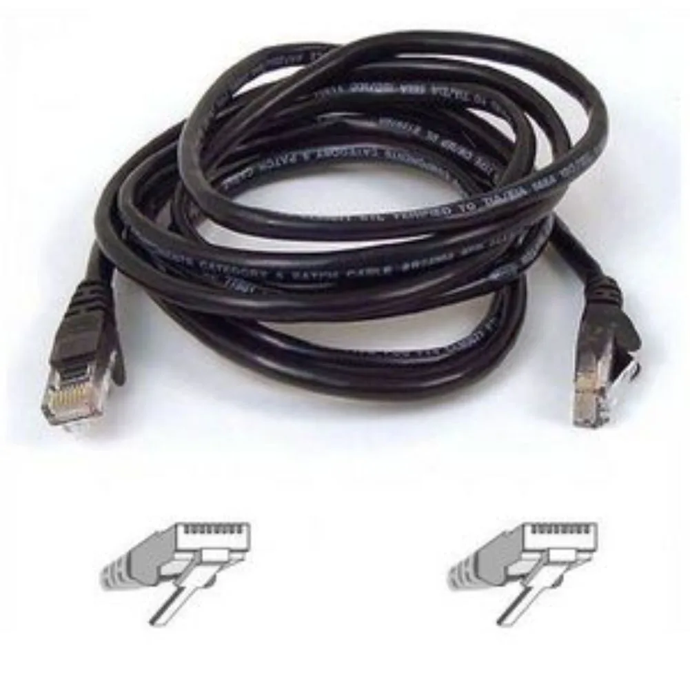 Belkin Belkin A3L791-18IN-BLK 18 in Cat 5E Network Ethernet Cable — product photo