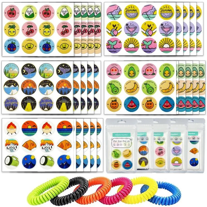 Pack of 300 stickers and six bracelets