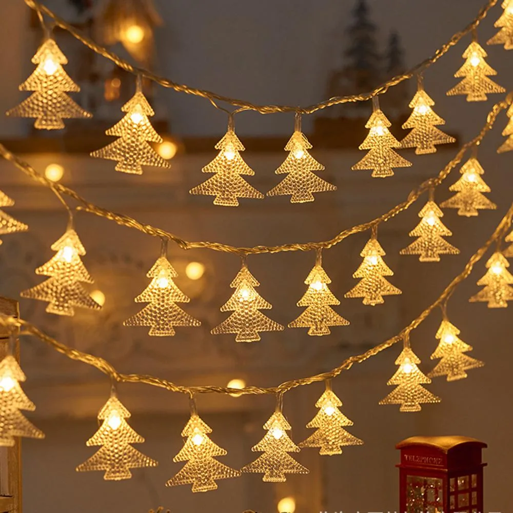 Blue USB string light, 9.84 ft with 20 shaped LEDs, clear wire, IP44 rating