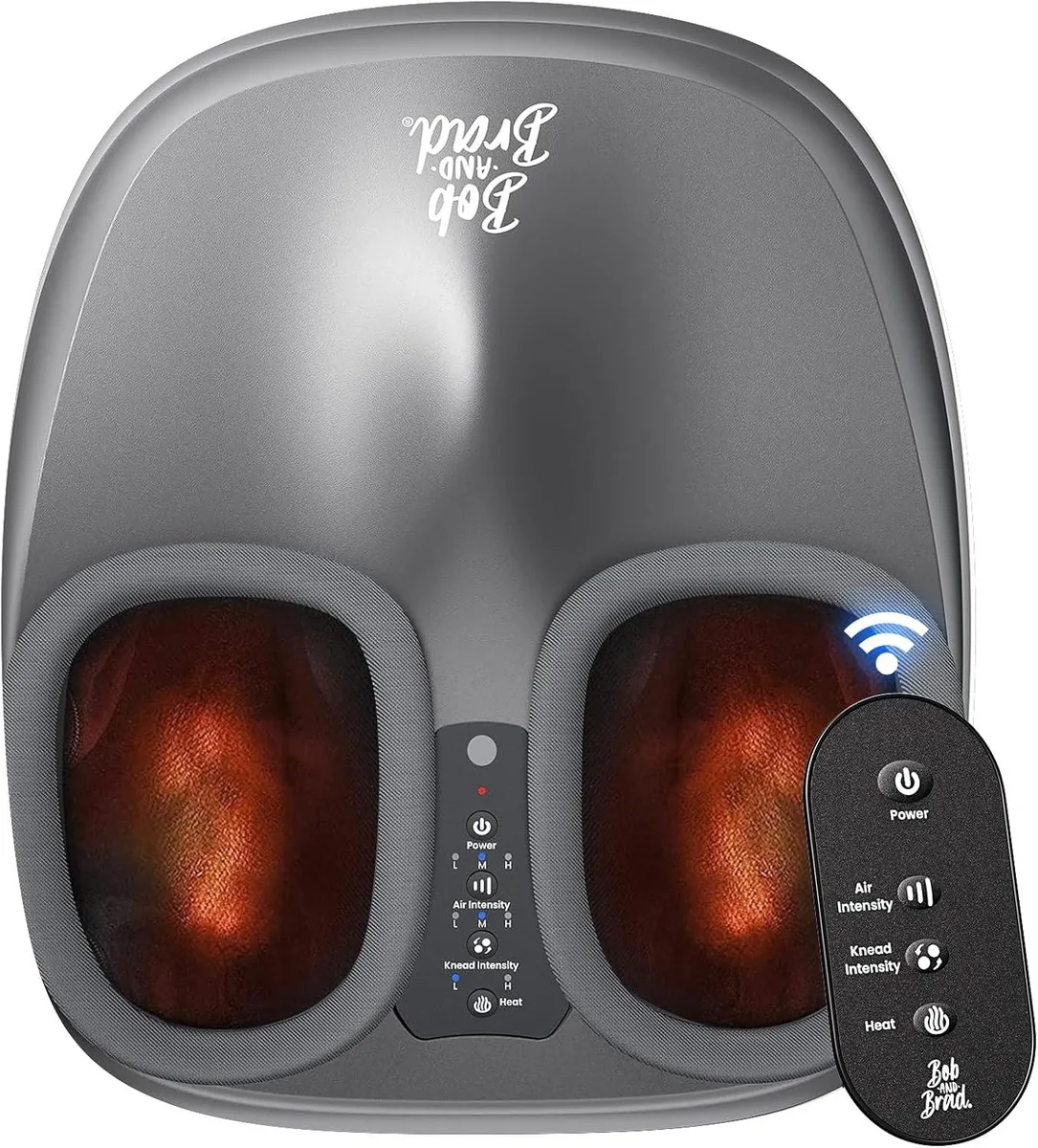 Bob and Brad Bob and Brad 827-R-Gray Shiatsu Foot Massager Heat Remote US Size 12 — product photo