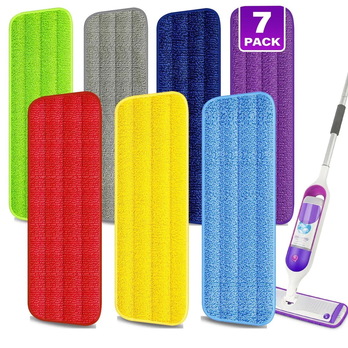  3M Hand Rivet Nut Setter Kit 7 Count Reusable Microfiber Mop Pads for Swiffer PowerMop — product photo