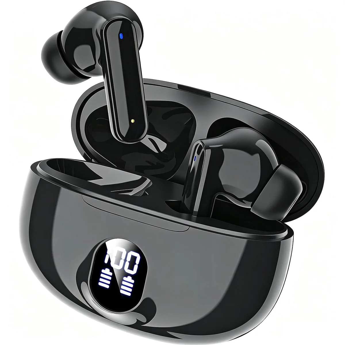 PMOPDSNNE Wireless Earbuds Bluetooth 5.3 46H Black — product photo