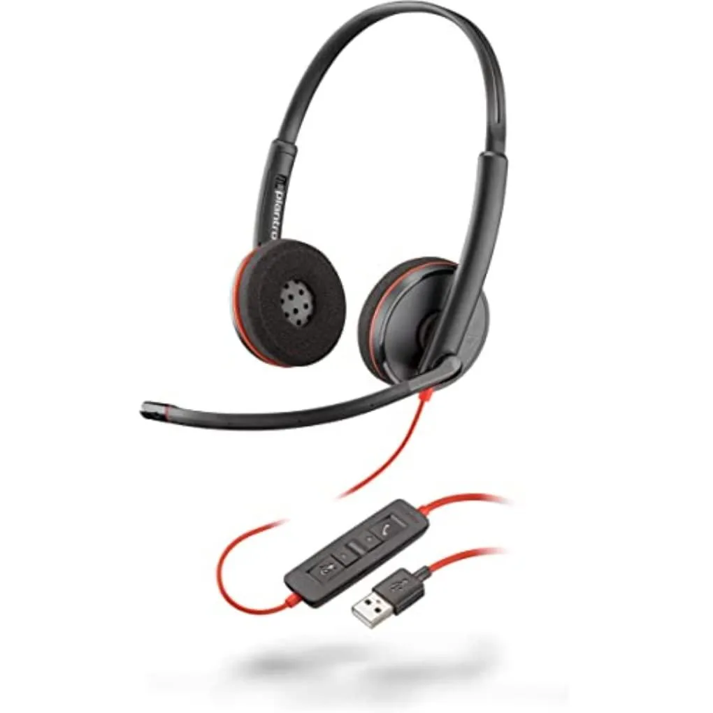 Plantronics Blackwire C3220 Wired Headset 3.5mm USB 32 ohm 18 Hz 20 kHz 118 g — product photo