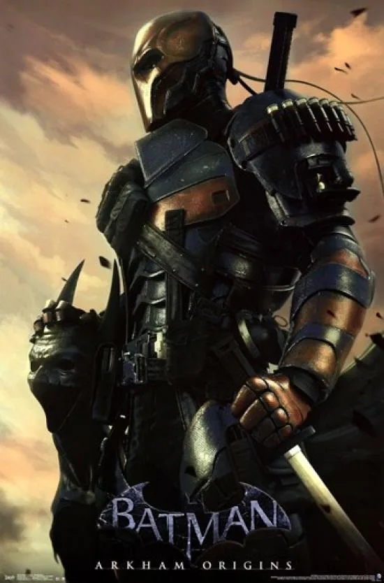 Batman Arkham Origins Deathstroke poster print 24 by 36 inches on heavy stock paper
