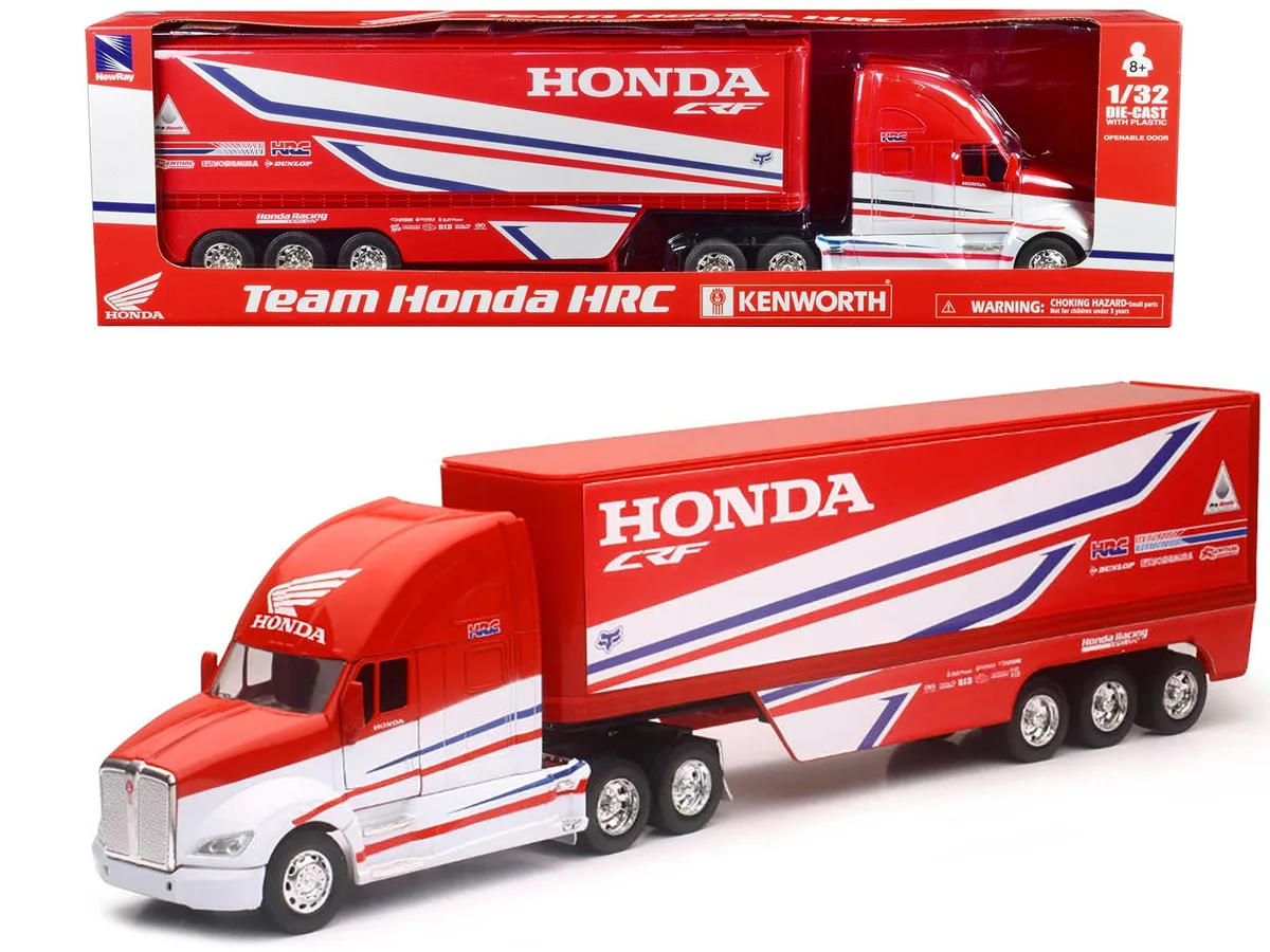 New Ray Toys New Ray Toys Kenworth Semi-Truck Team Honda HRC 1/32 Diecast — product photo