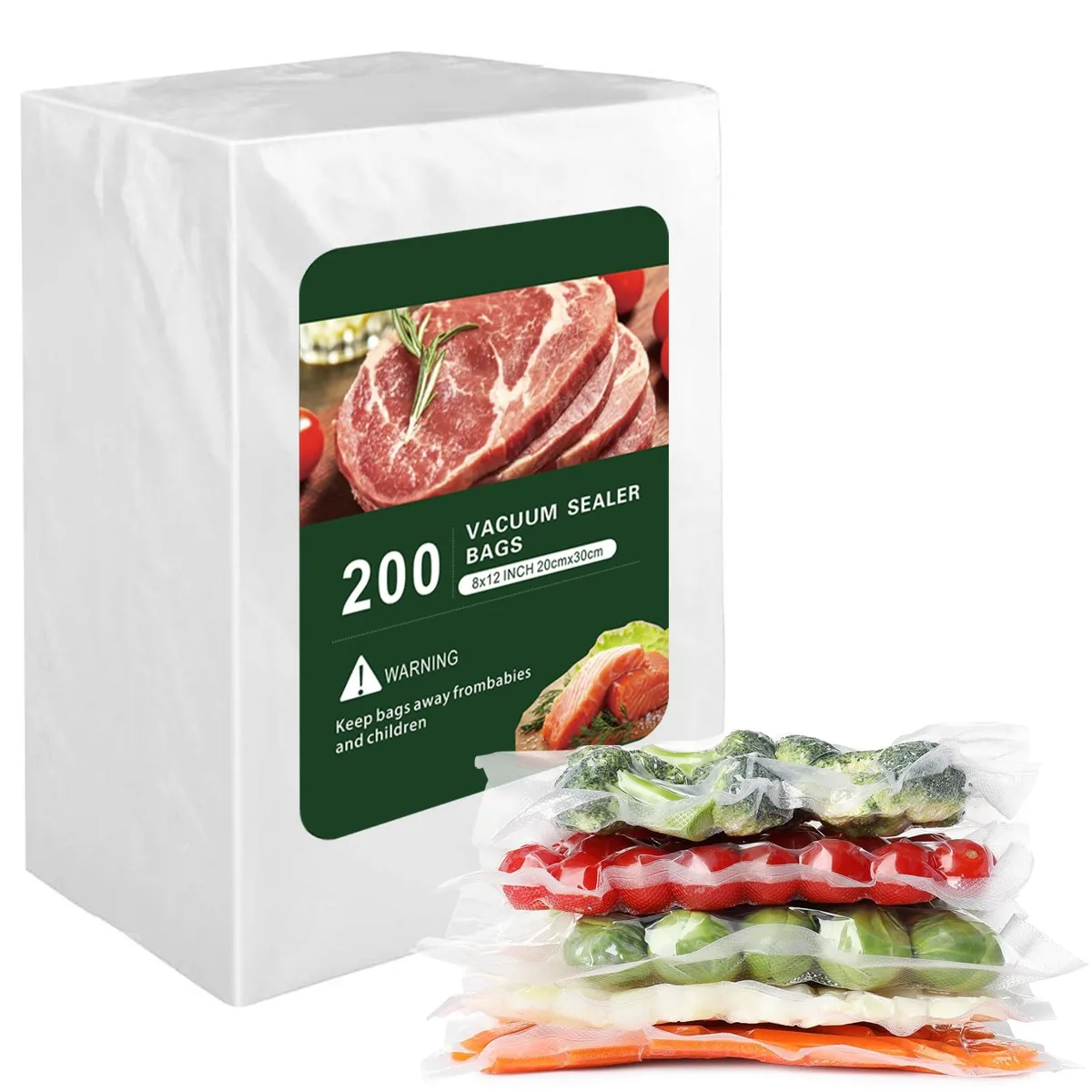  FoodSaver 8" x 12" Quart Vacuum Seal Bags 200 Count — product photo