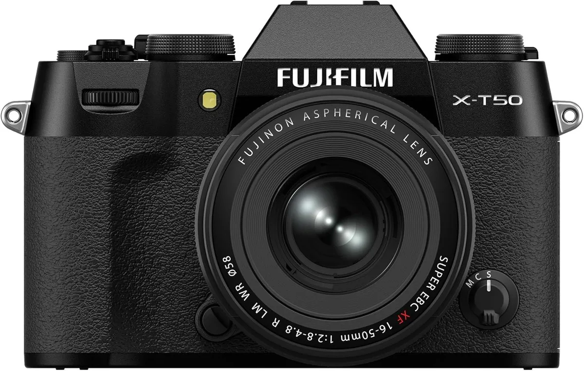 FUJIFILM FUJIFILM X-T50 40.2MP XF16-50mmF2.8-4.8 R LM WR Kit Black — product photo